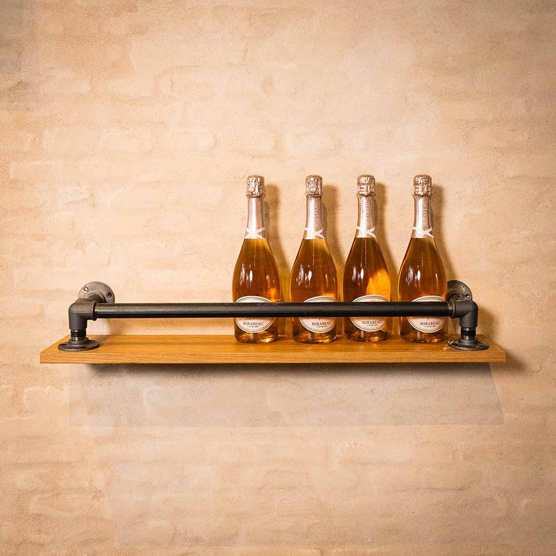 Porta di viti Wine -monted Wall con legno di quercia 80 cm