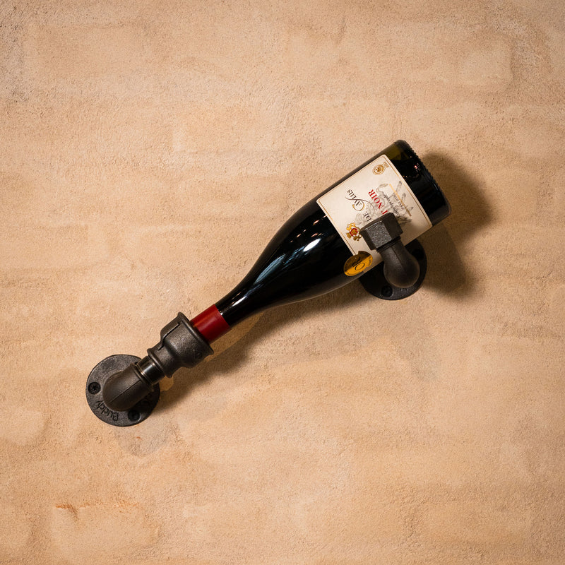 Carrier per bottiglie di vino montato